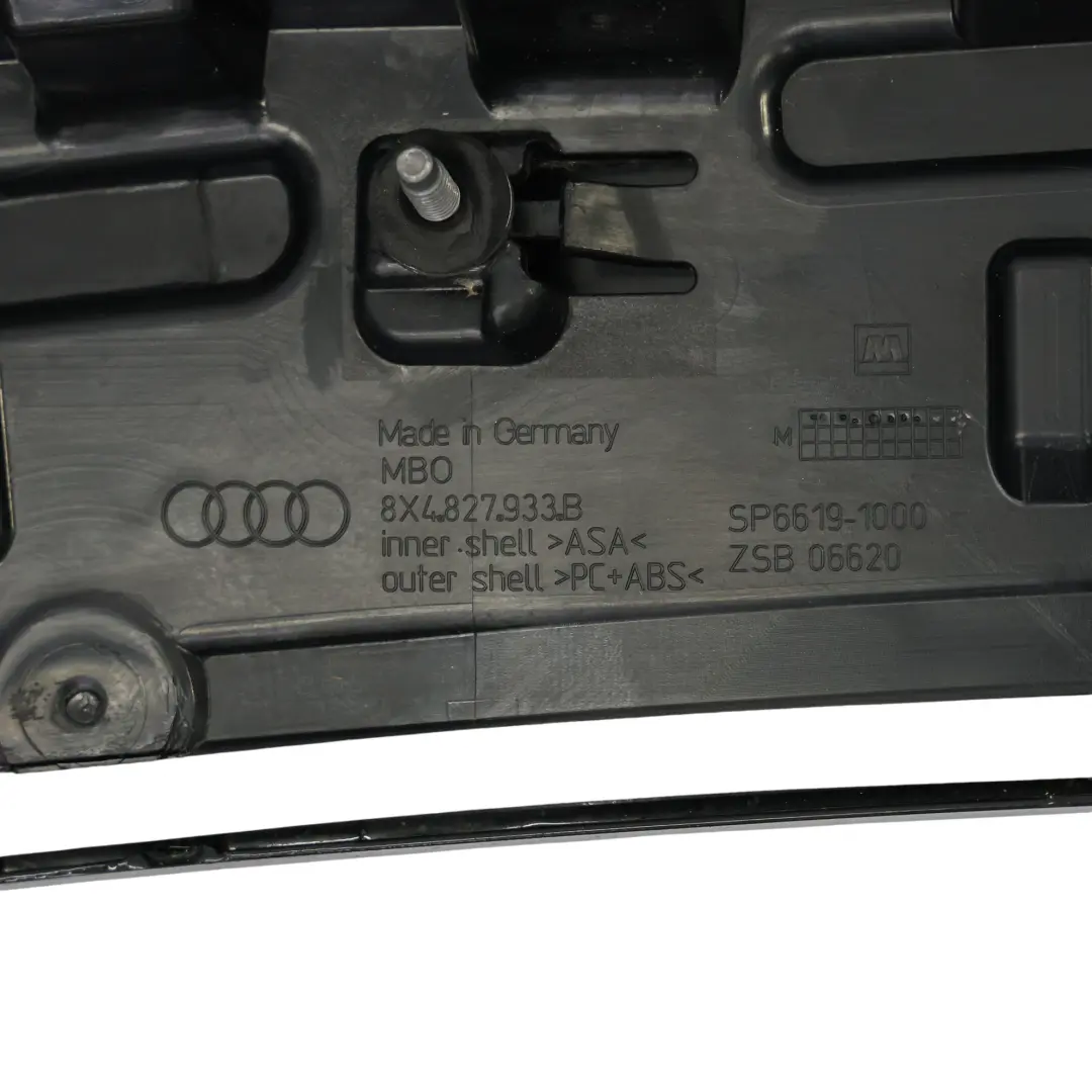 Audi A1 8X Spoiler Arrière Panneau De Garniture Brilliant Black Noir - Y9B