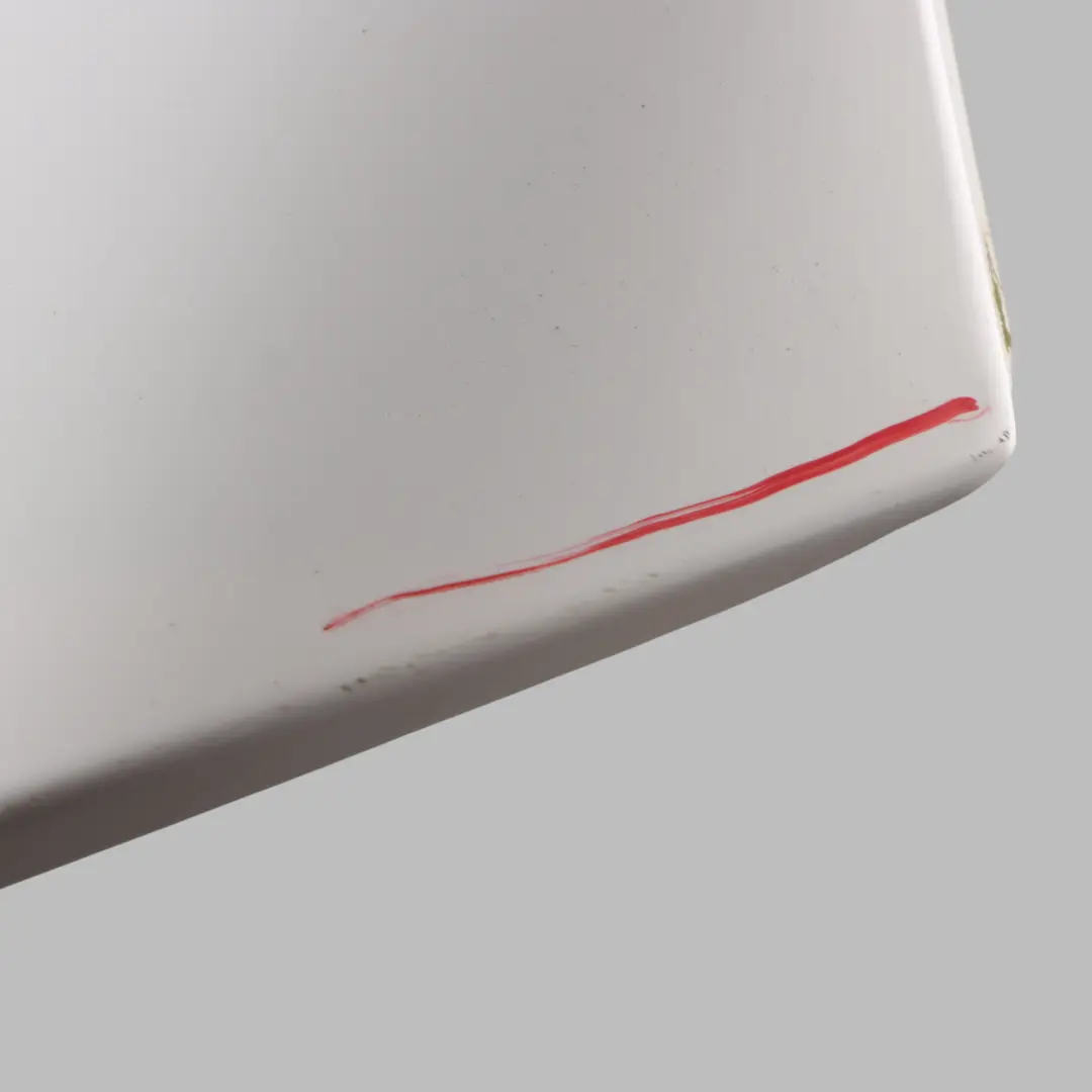 Audi A1 8X Rear Spoiler Tailgate Trunk Trim Panel Cortina White - B9A