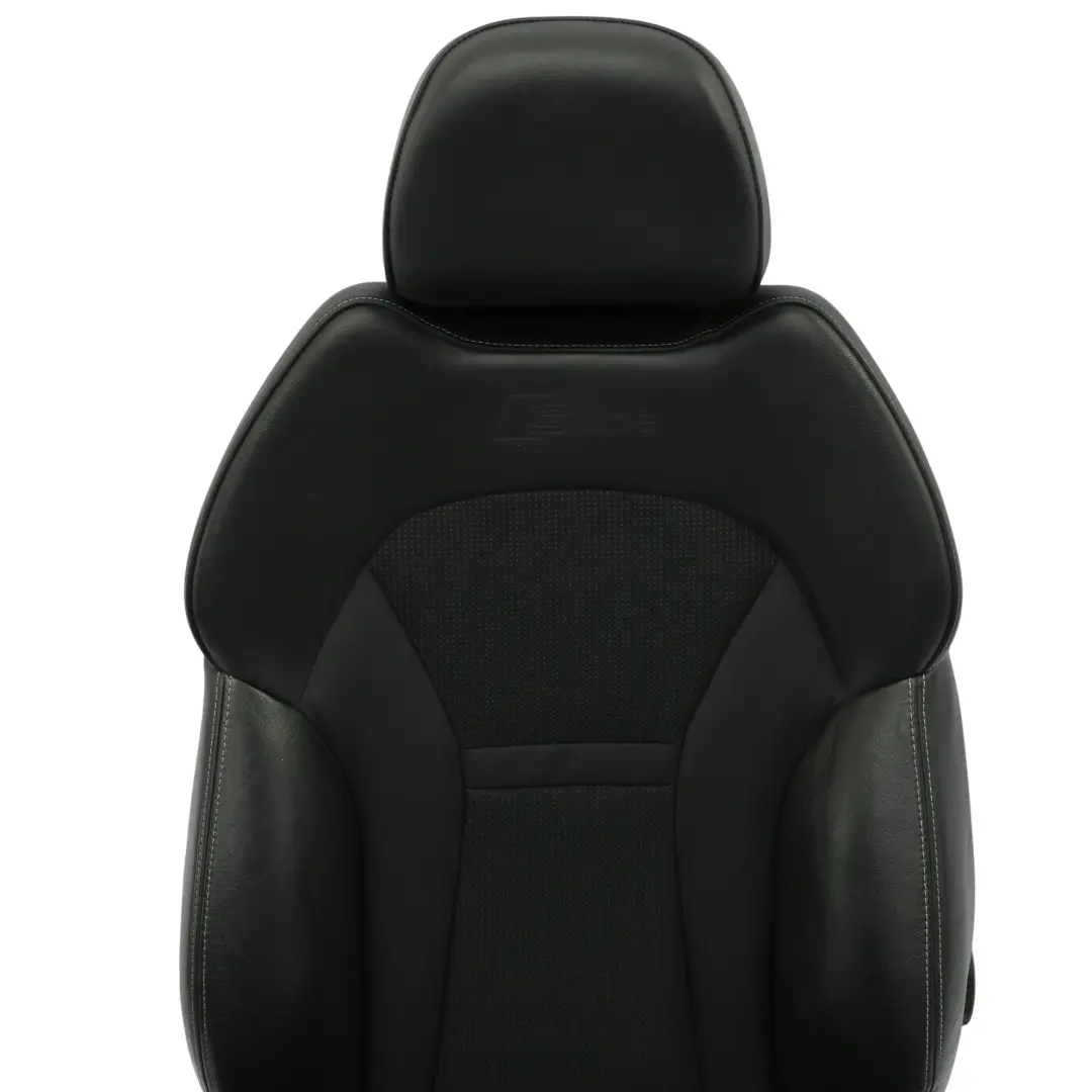Audi A1 8X 5 Door S-Line Front Sport Seat Cloth/Leather Interior Left N/S Black