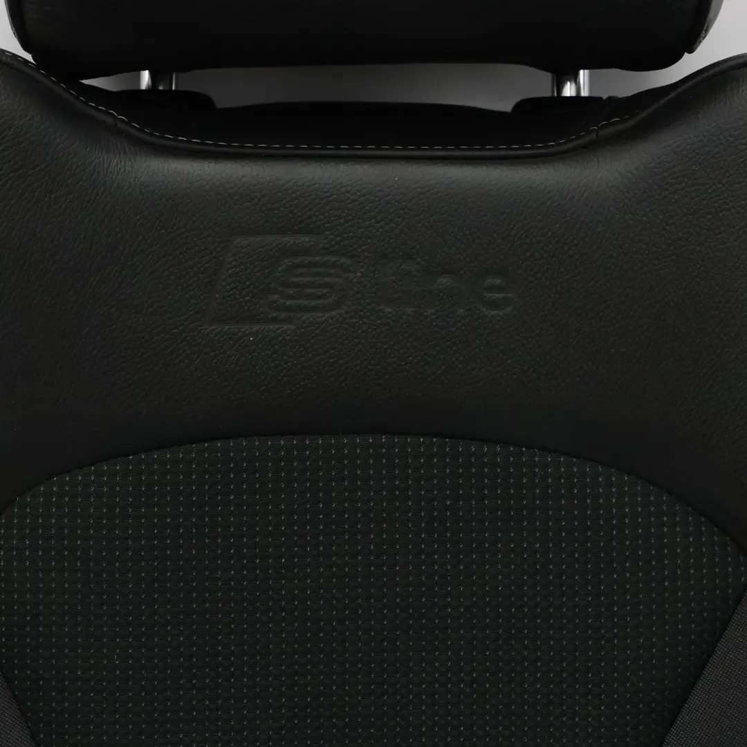 Audi A1 8X 5 Door S-Line Front Sport Seat Cloth/Leather Interior Left N/S Black