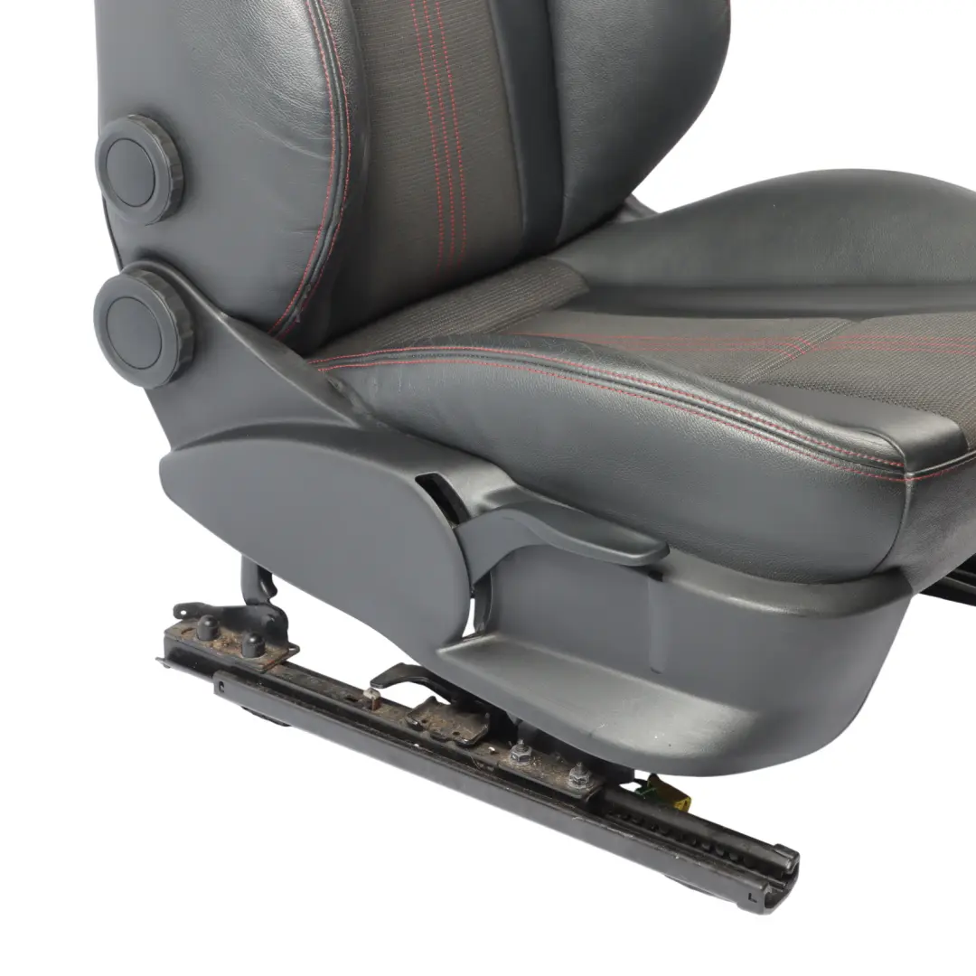 Audi S1 8X 5D Front Sport Seat Right O/S Heated Half Leather Soul Black Red