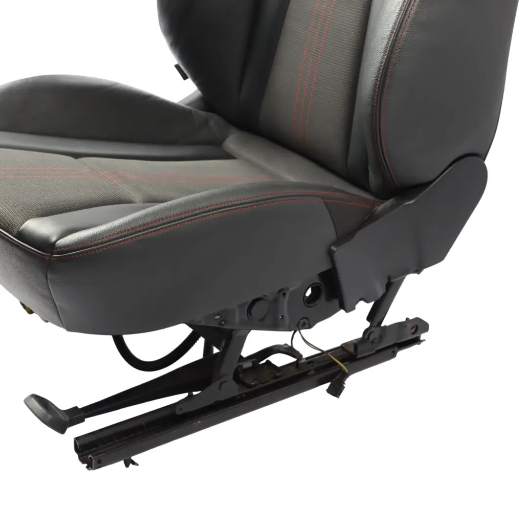 Audi S1 8X 5D Front Sport Seat Right O/S Heated Half Leather Soul Black Red