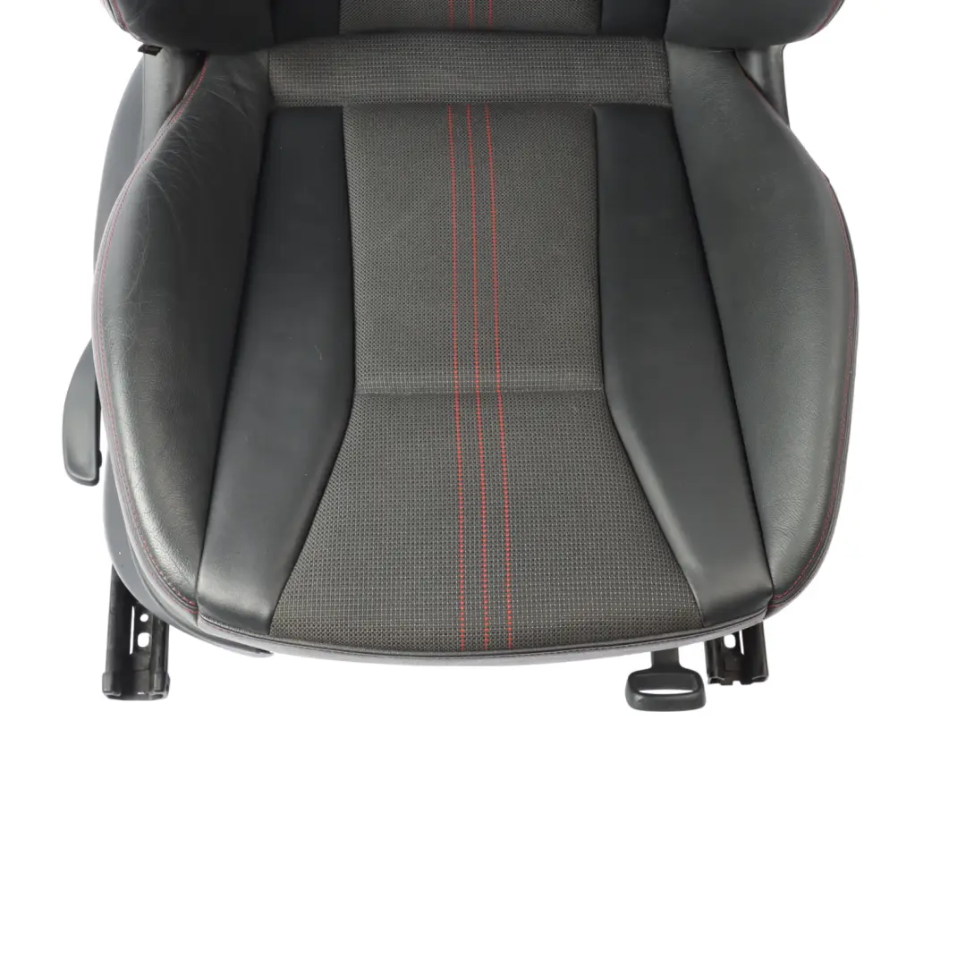 Audi S1 8X 5D Front Sport Seat Right O/S Heated Half Leather Soul Black Red