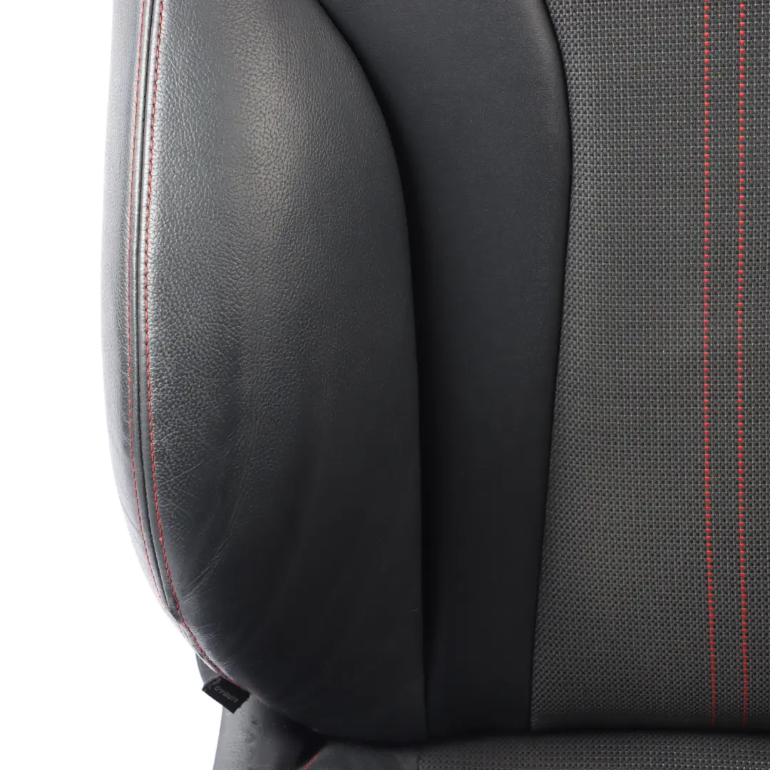 Audi S1 8X 5D Front Sport Seat Right O/S Heated Half Leather Soul Black Red