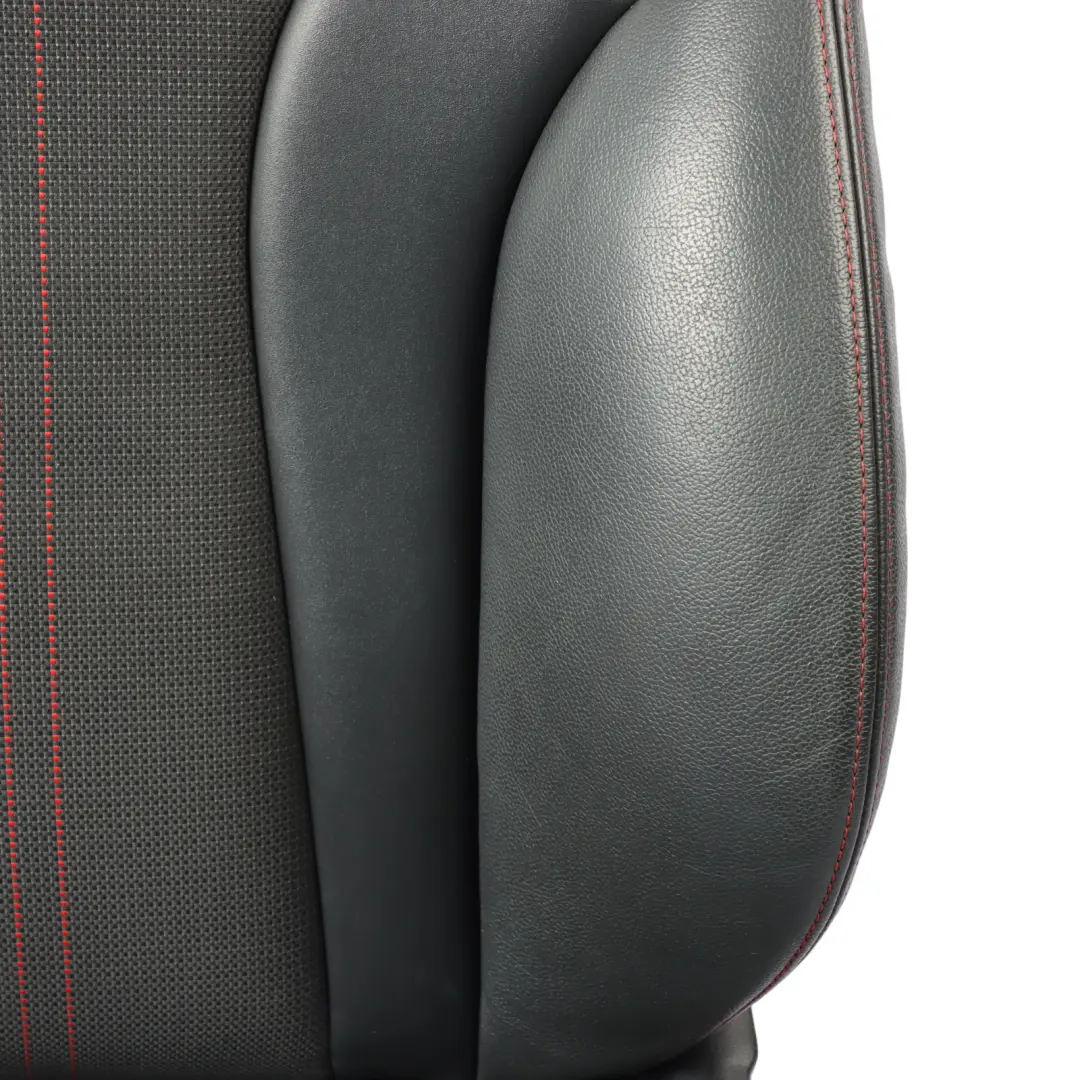 Audi S1 8X 5D Front Sport Seat Right O/S Heated Half Leather Soul Black Red