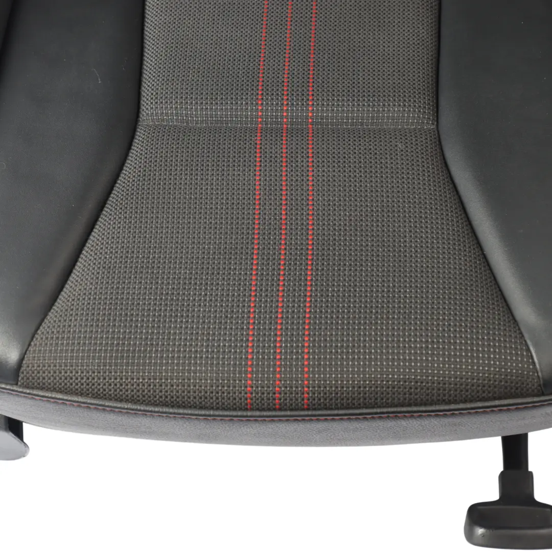 Audi S1 8X 5D Front Sport Seat Right O/S Heated Half Leather Soul Black Red