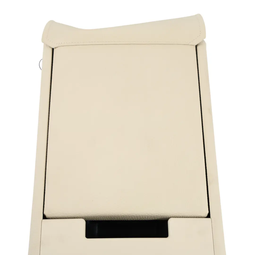 BMW E60 Rear Seat Armrest Centre Backrest Storage Tray Cup Holder Cream Beige