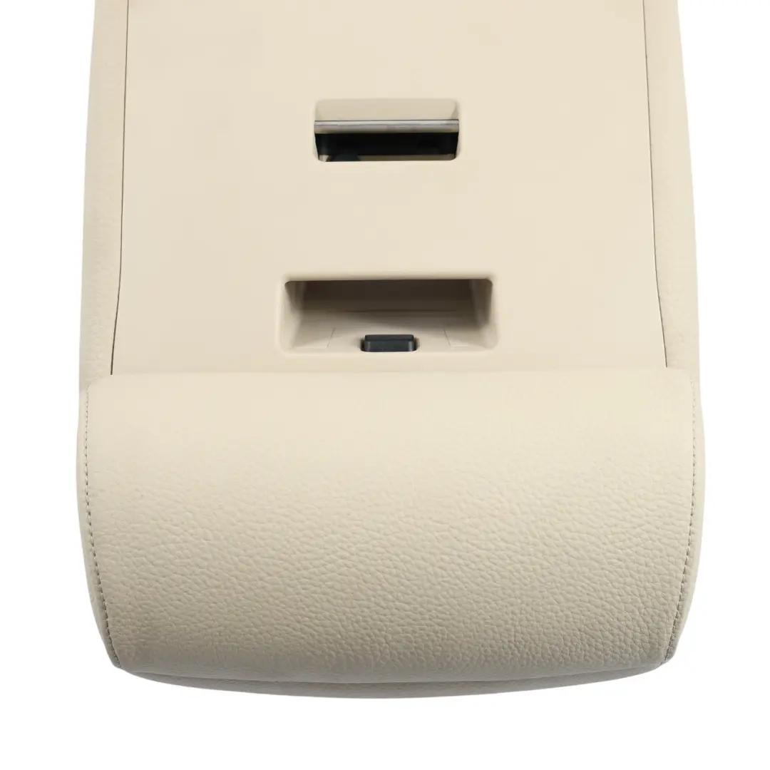 BMW E60 Rear Seat Armrest Centre Backrest Storage Tray Cup Holder Cream Beige