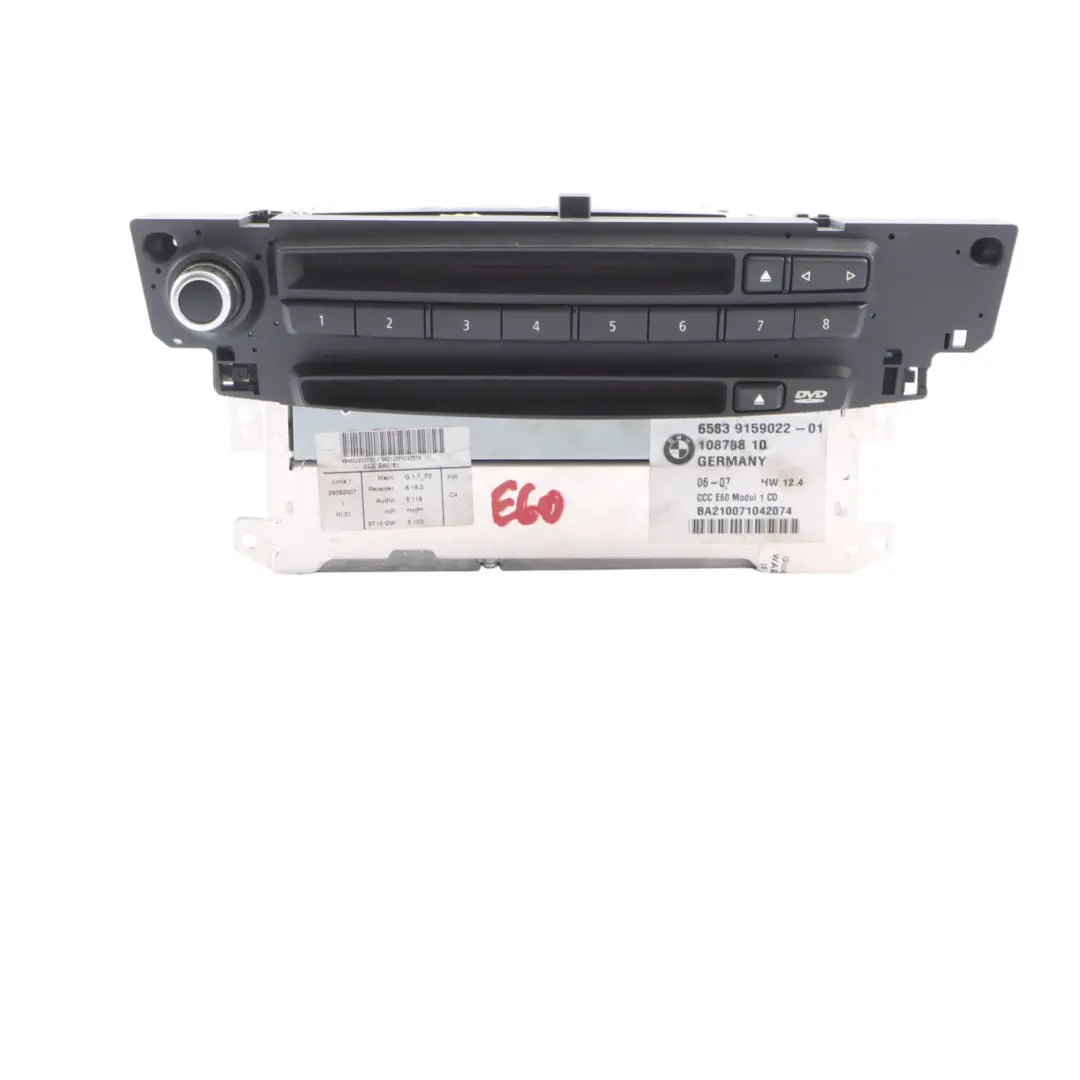 BMW E60 E61 E63 Professional CCC Navigation System Controller 9156230 DAMAGE