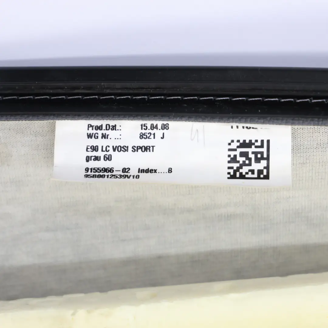 BMW E90 Base Anteriore Coprisedile Inferiore Pelle Sinistra Destra 9156463