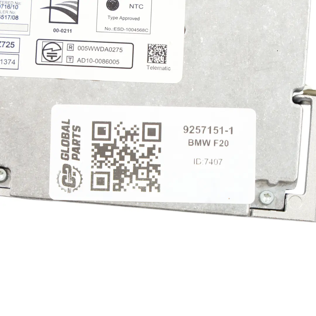 BMW F20 F21 F30 F31 Módulo Telemático Bluetooth Combox ECU 9257151