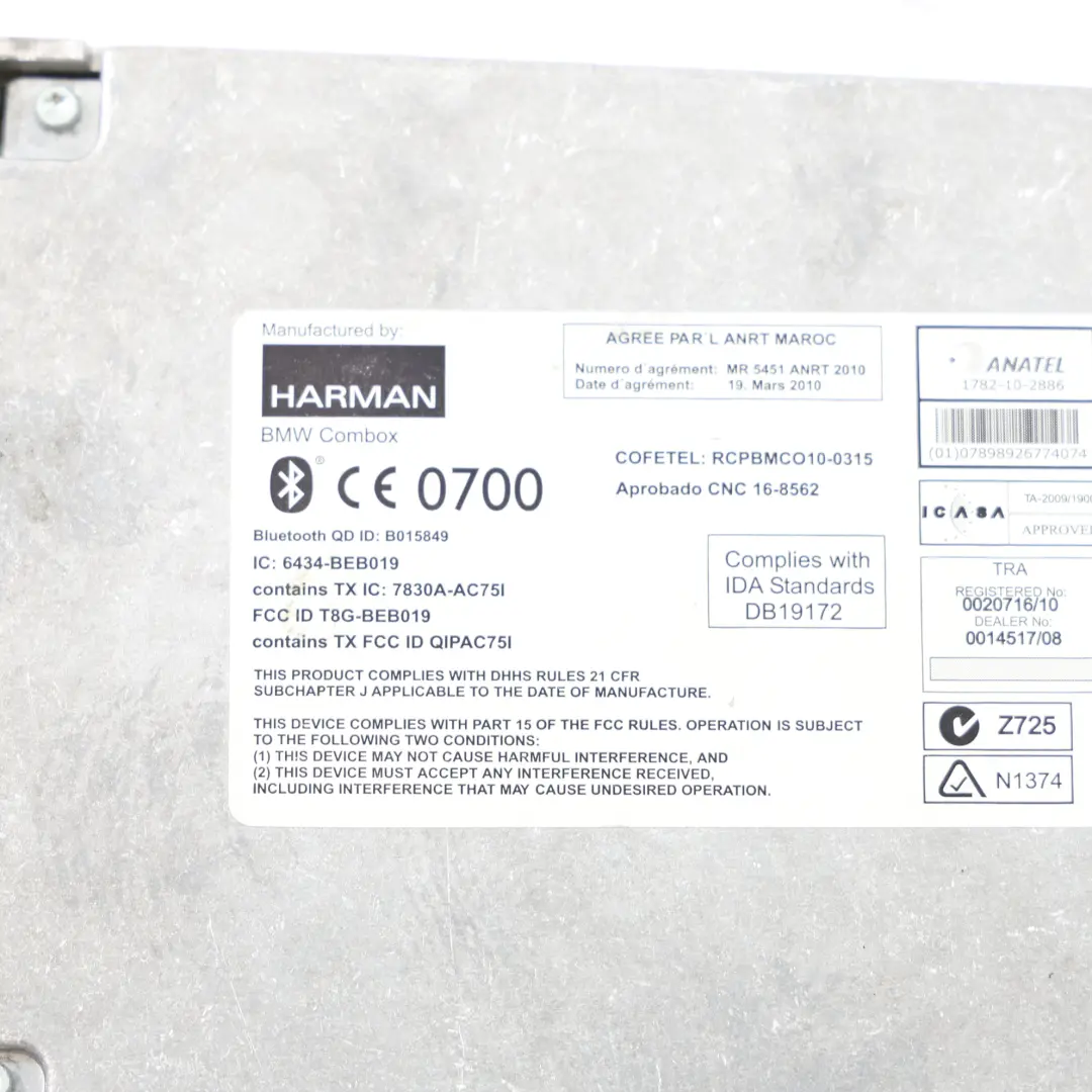 BMW F20 F21 F30 F31 Módulo Telemático Bluetooth Combox ECU 9257151