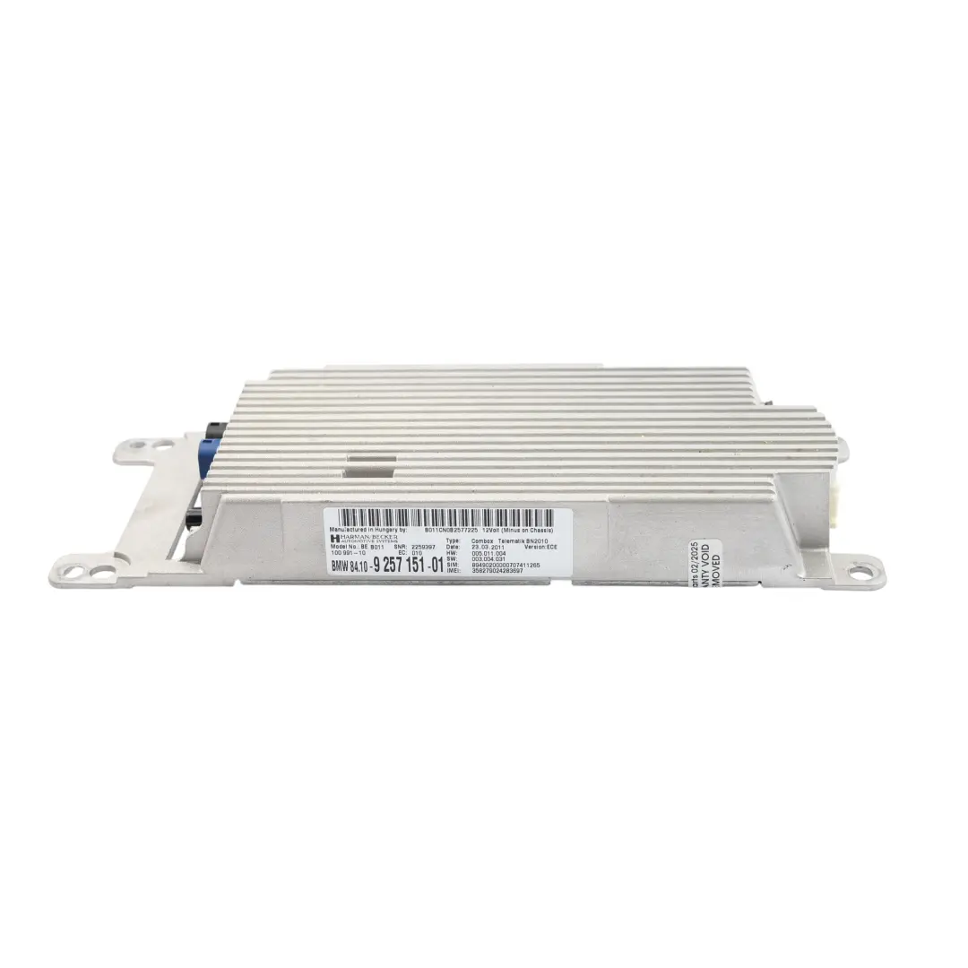 BMW F20 F21 F30 F31 Módulo Telemático Bluetooth Combox ECU 9257151