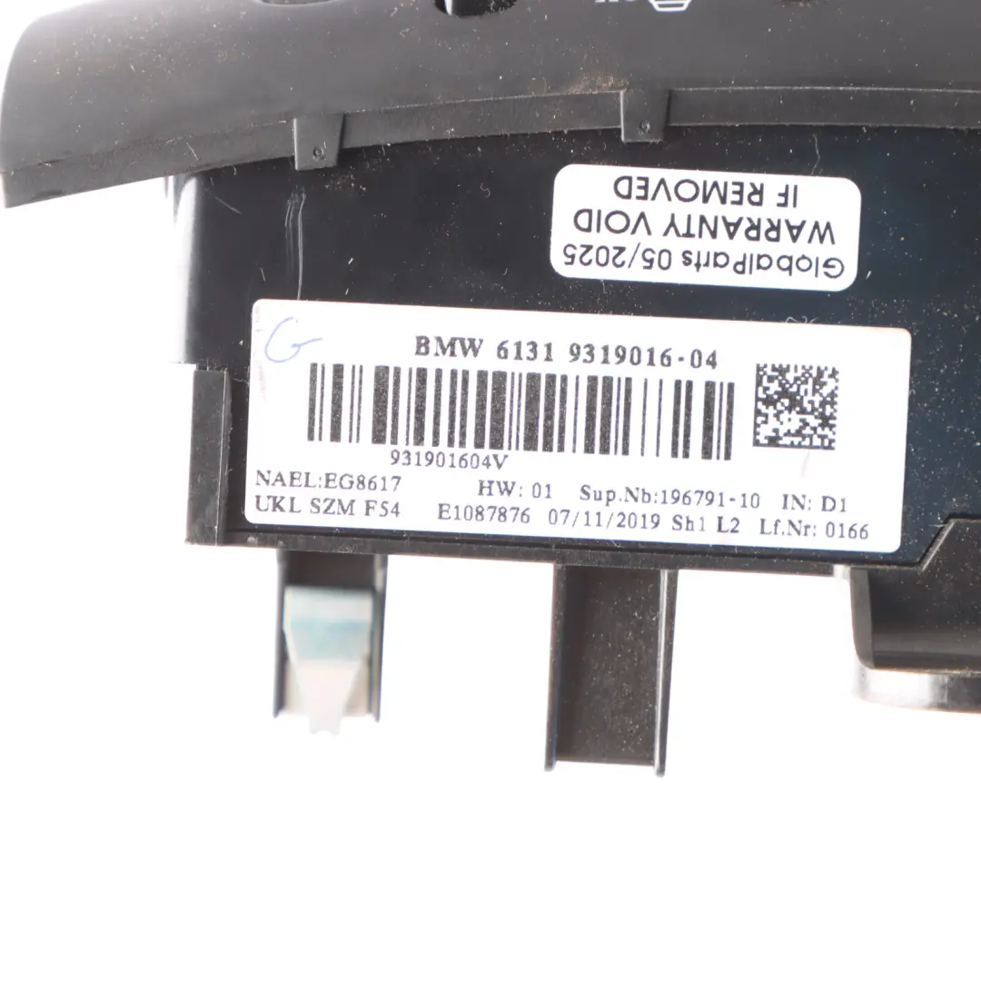 Mini F54 Dashboard Start Stop Button PDC ESP Switch Block Unit 9319016