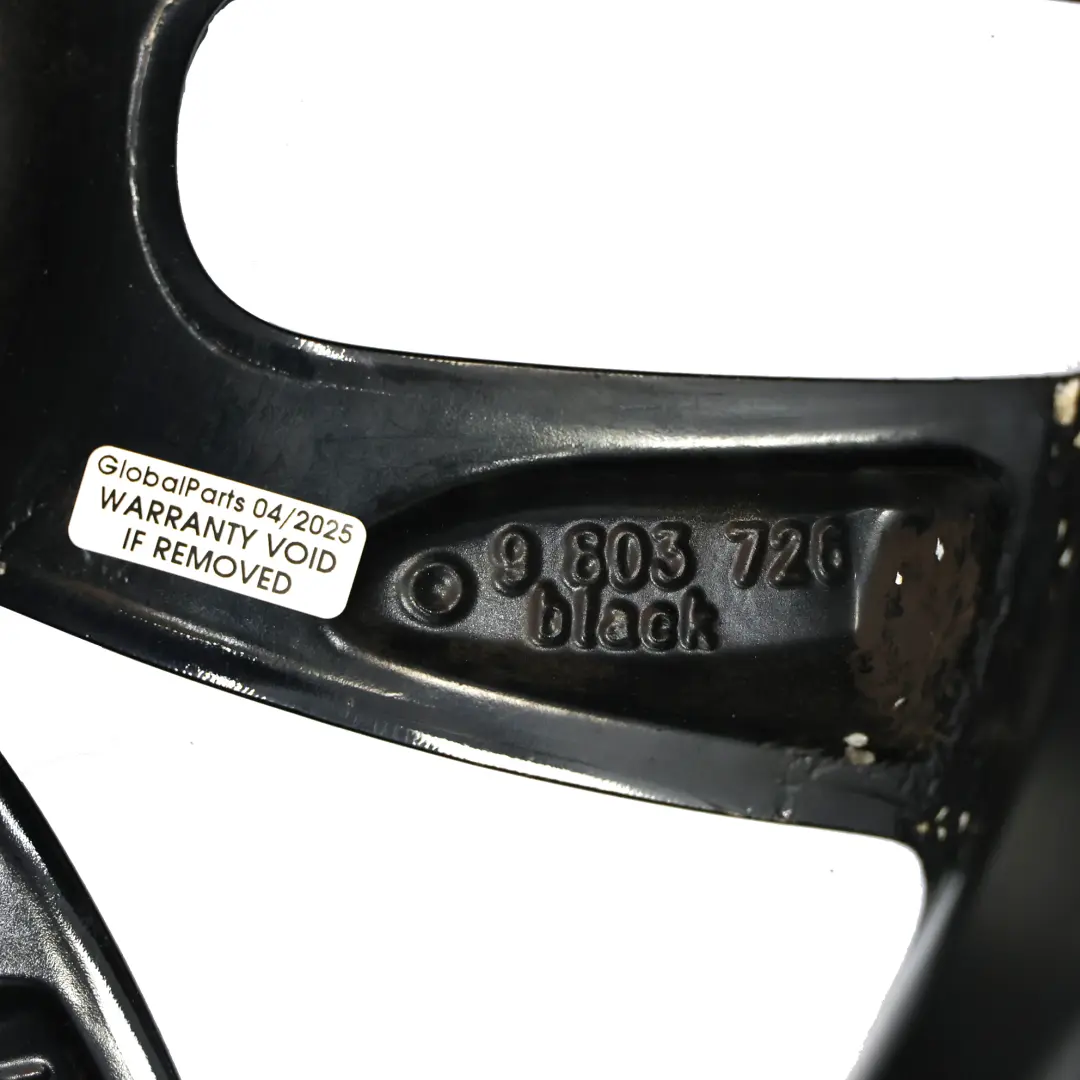 Jante En Alliage Noire Mini Cooper R60 R61 17" 7J 5 Branches Doubles 124 9803726
