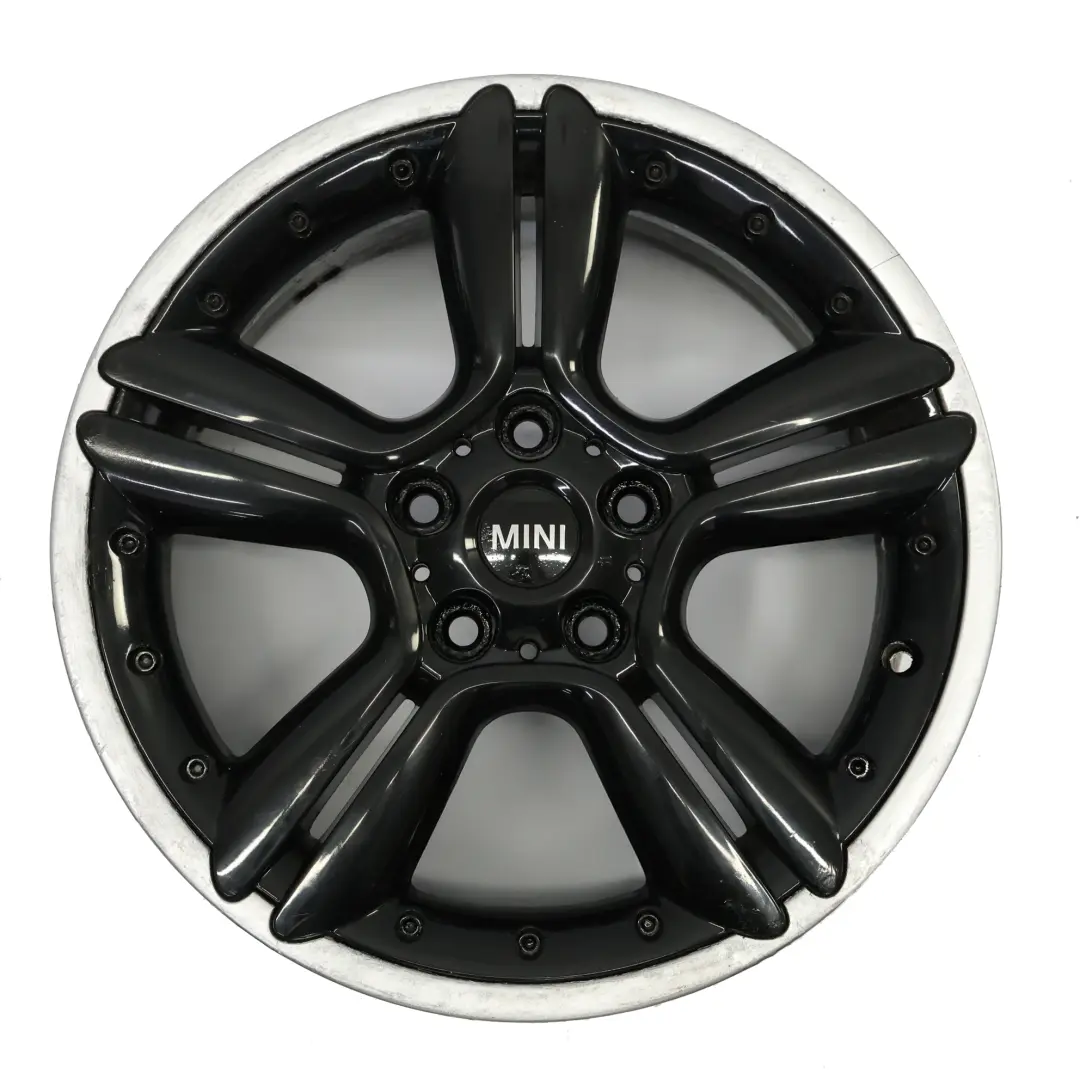 Mini Cooper R60 R61 Jante noire alliage 18" ET:52 7,5J 5-Star Double Spoke 127