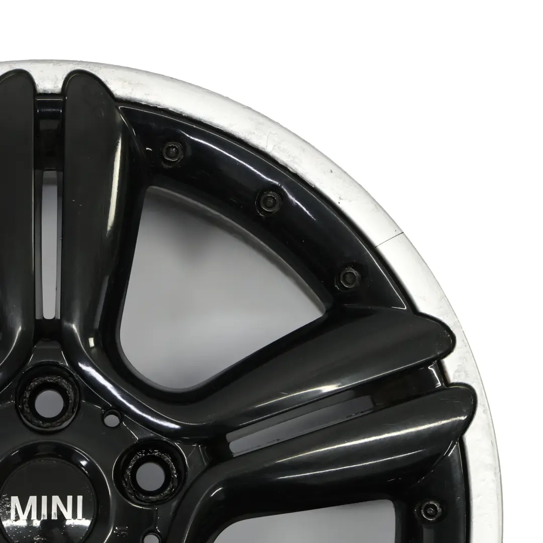 Mini Cooper R60 R61 Jante noire alliage 18" ET:52 7,5J 5-Star Double Spoke 127
