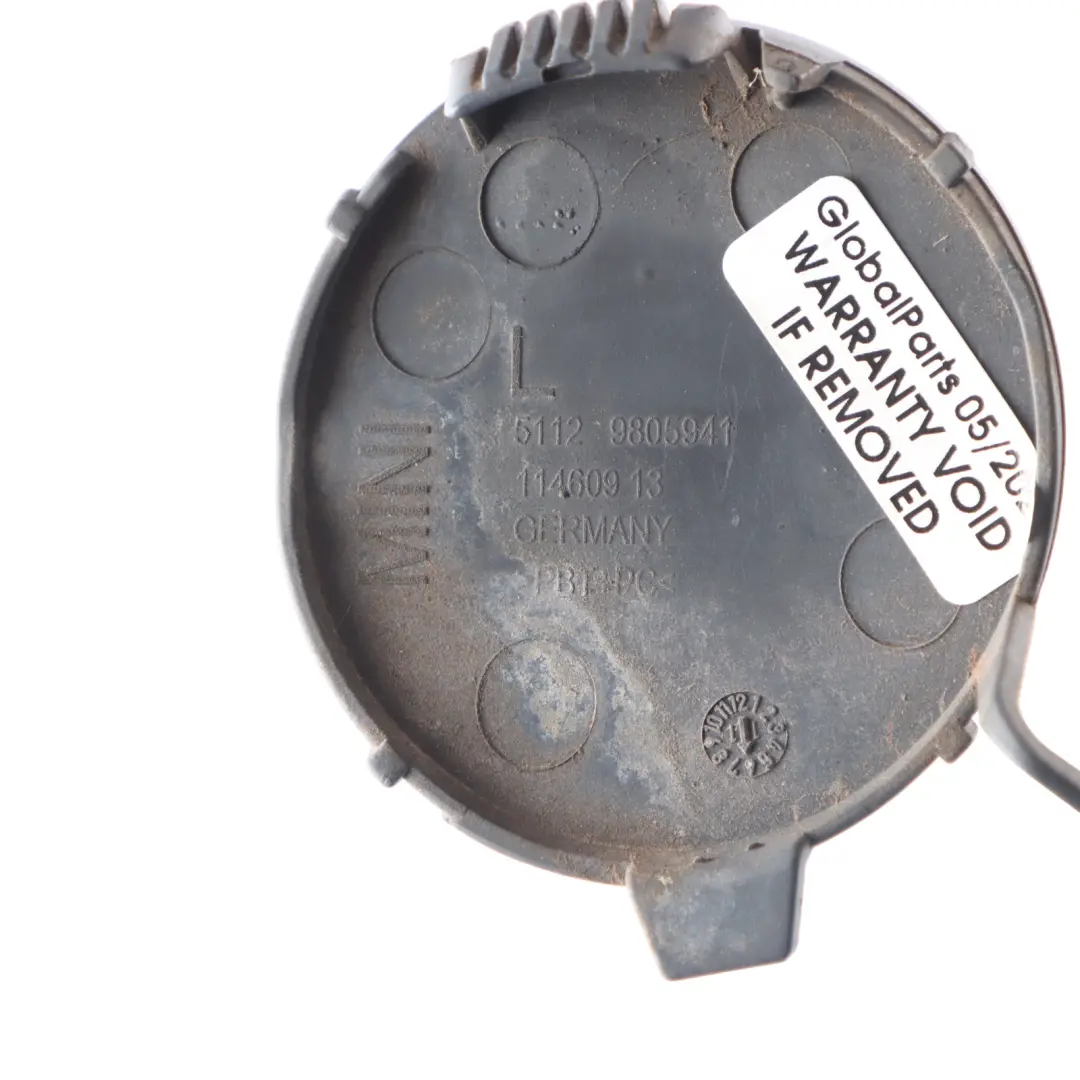 Mini Cooper R60 Cover Cap Towing Eye Rear Bumper Left N/S Royal Grey - A48