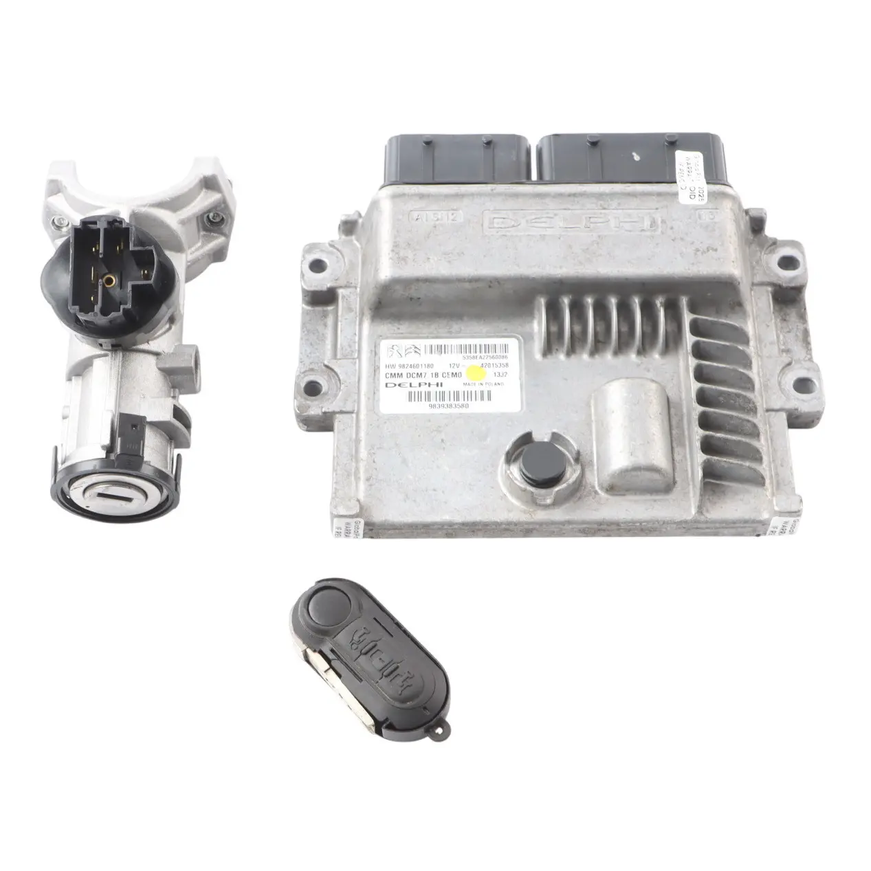 Citroen Relay III 2.2 DW12RUD Engine Module ECU Kit Ignition + Key 9824601180