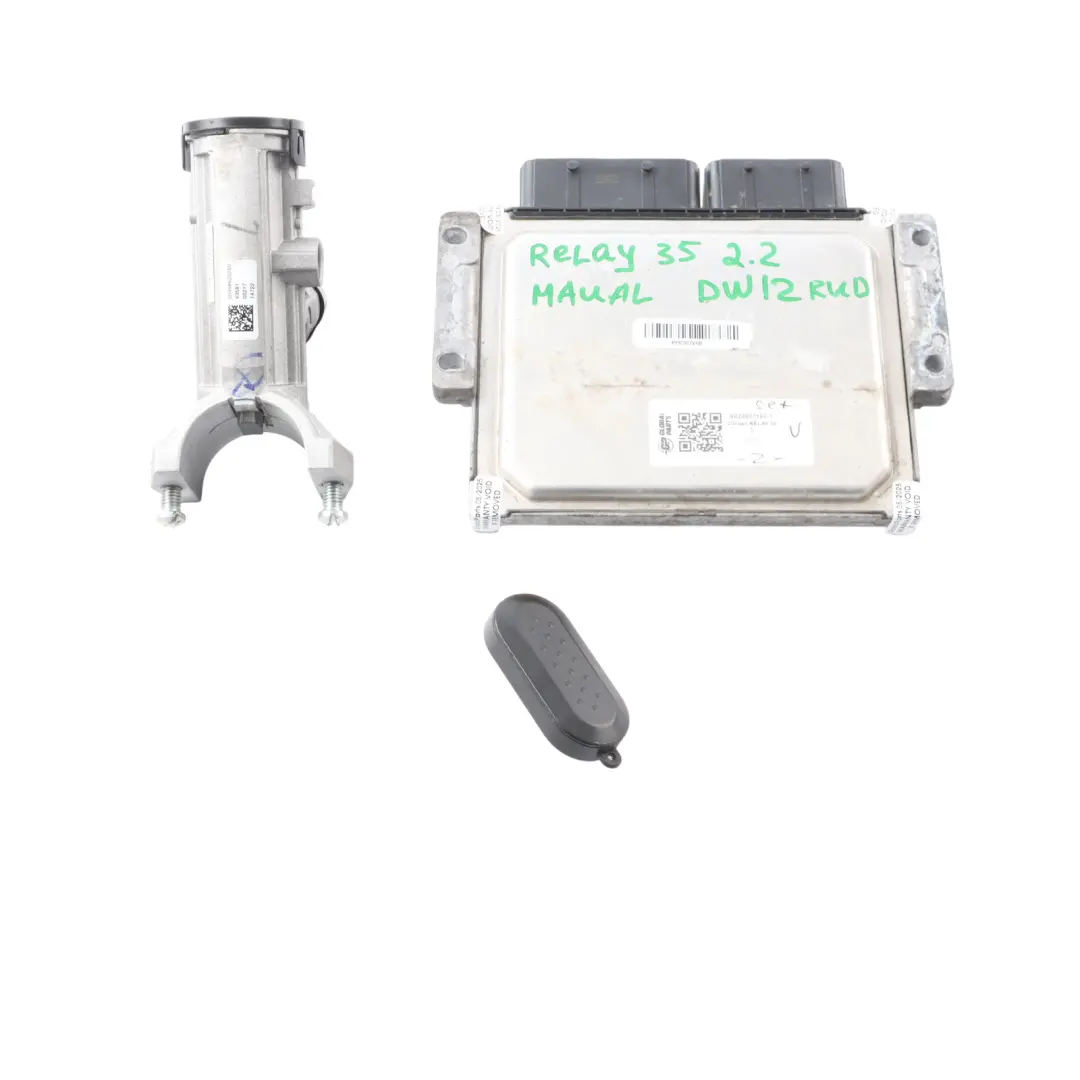 Citroen Relay III 2.2 DW12RUD Engine Module ECU Kit Ignition + Key 9824601180