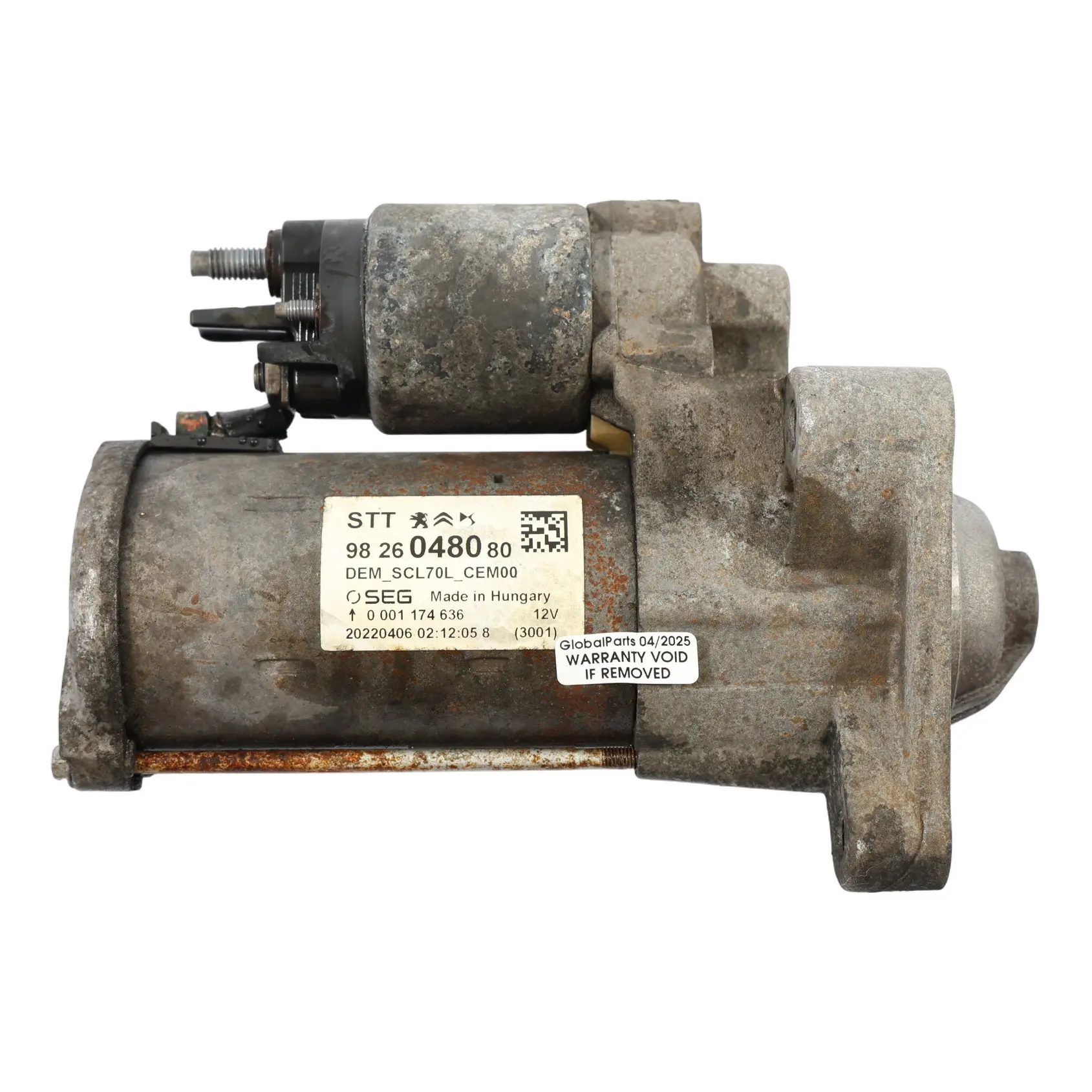 Citroen Relay 2.2 HDI Engine Starter Motor Diesel 9826048080