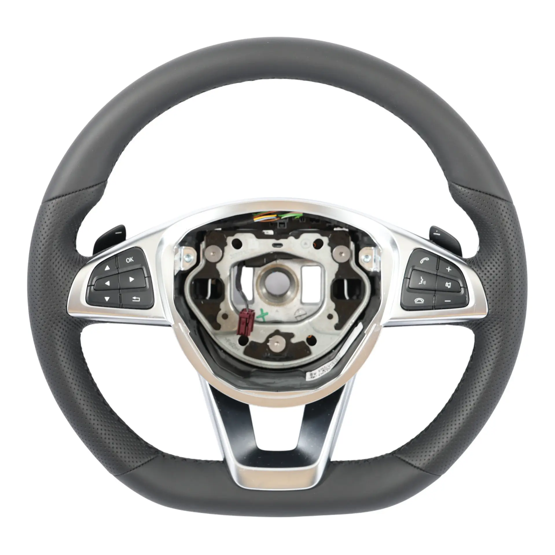 Mercedes W176 W117 W218 C218 W246 NEW Black Leather Steering Wheel Paddle Shift
