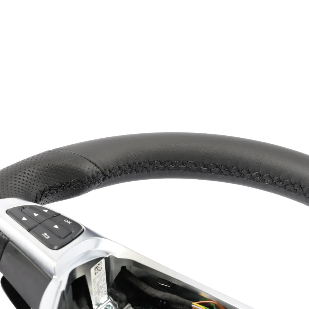 Mercedes W176 W117 W218 C218 W246 NUOVO Volante in Pelle Nera Cambio al Volante