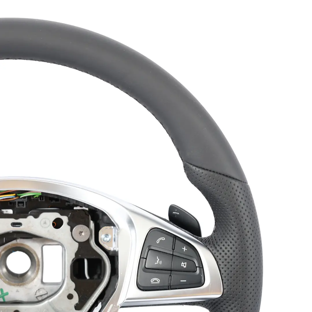 Mercedes W176 W117 W218 C218 W246 NUOVO Volante in Pelle Nera Cambio al Volante