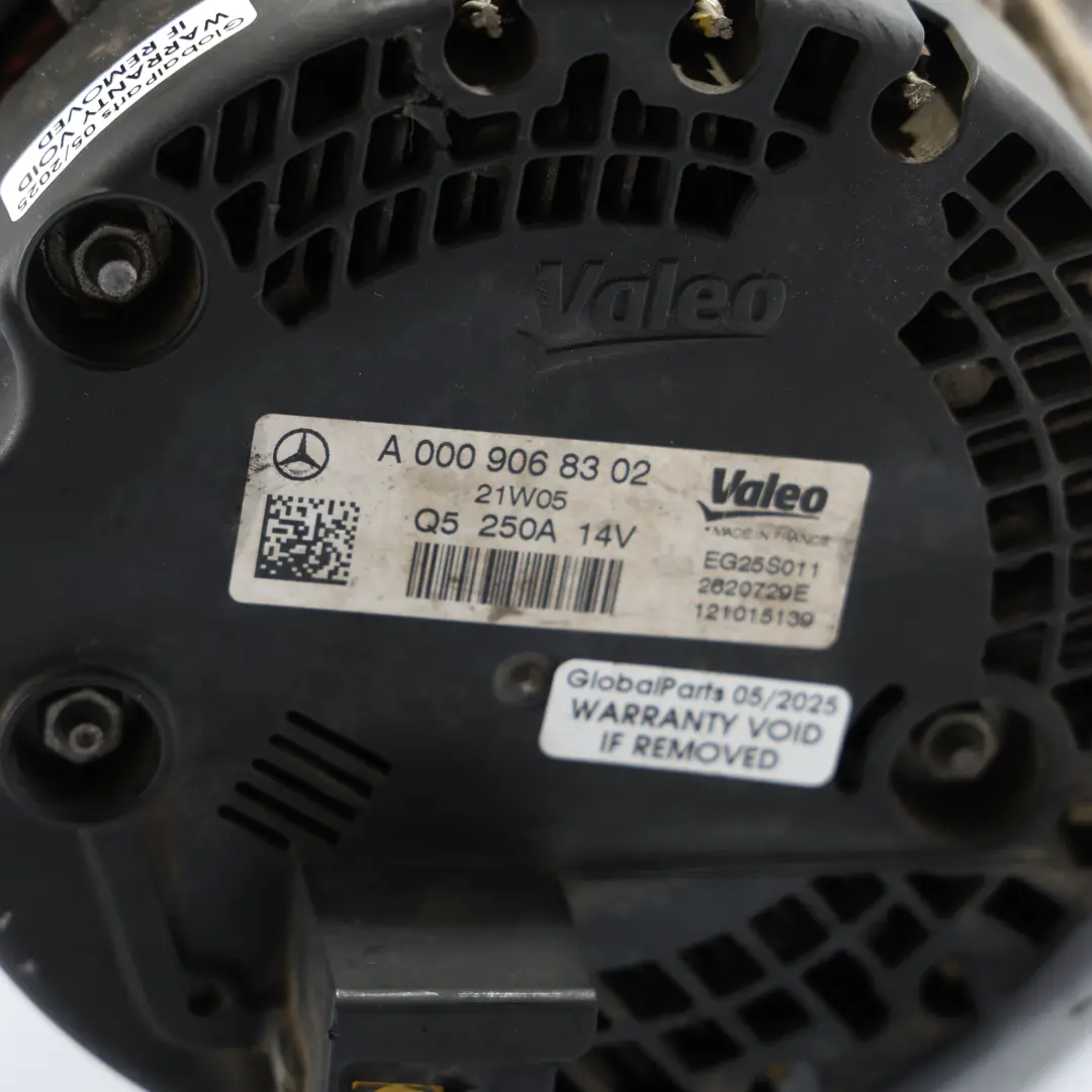 Mercedes Sprinter W907 Alternatore Generatore Motore Diesel 250A 14V A0009068302