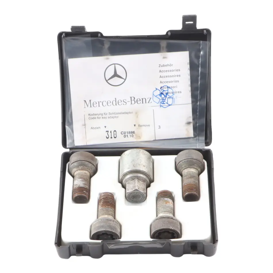 Wheel Bolts Mercedes W169 W204 W211 Rear Front Box Set B66470155
