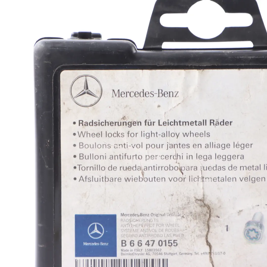 Mercedes W169 W204 W211 Wheel Bolts Rear Front Box Set B66470155