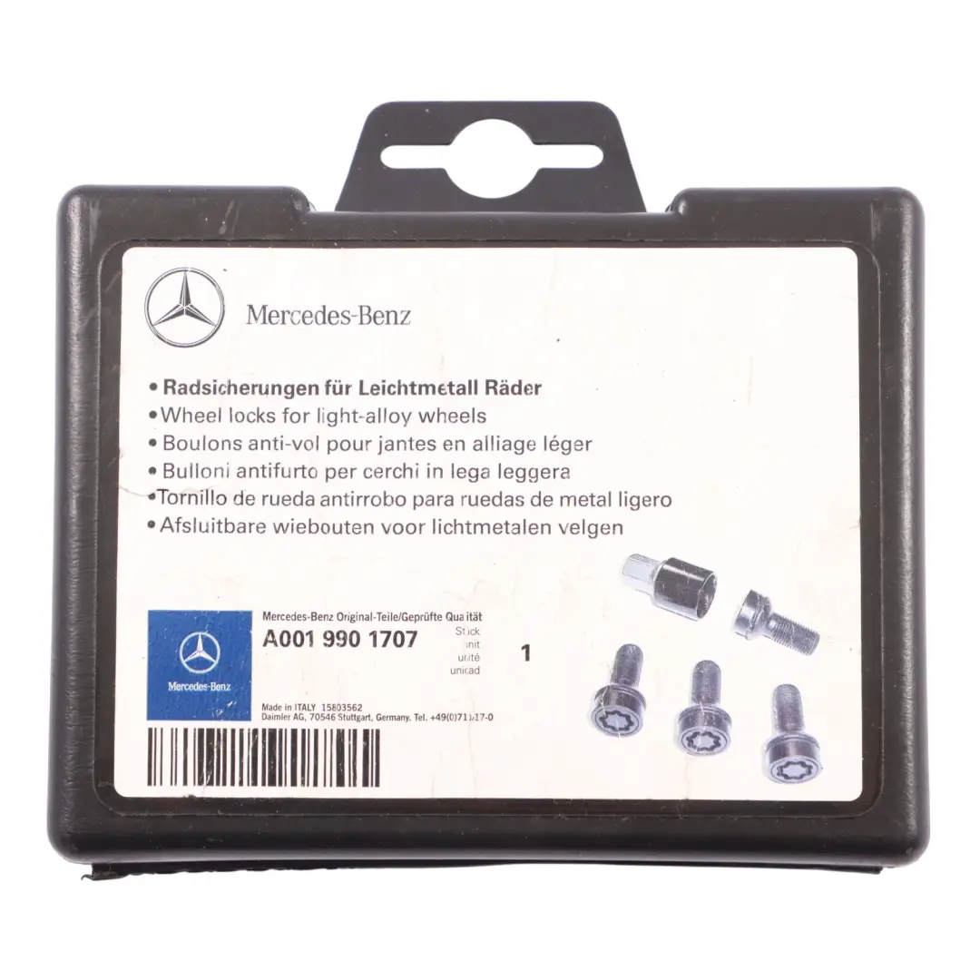 Anti Theft Bolts Mercedes X253 W204 W213 Wheel Secure Bolts Set A0019901707