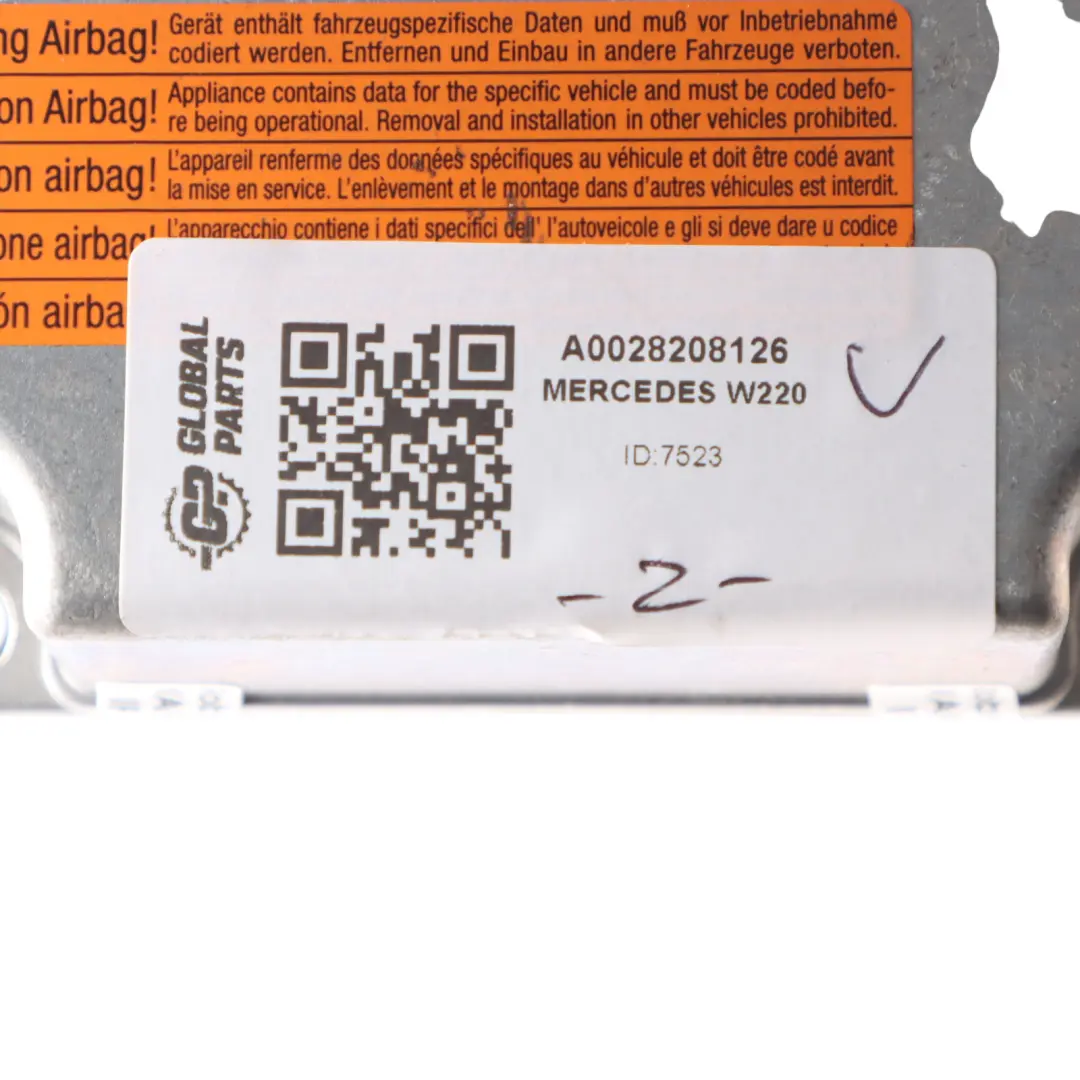 Mercedes W220 Air Module System Control Unit Module ECU SRS A0028208126