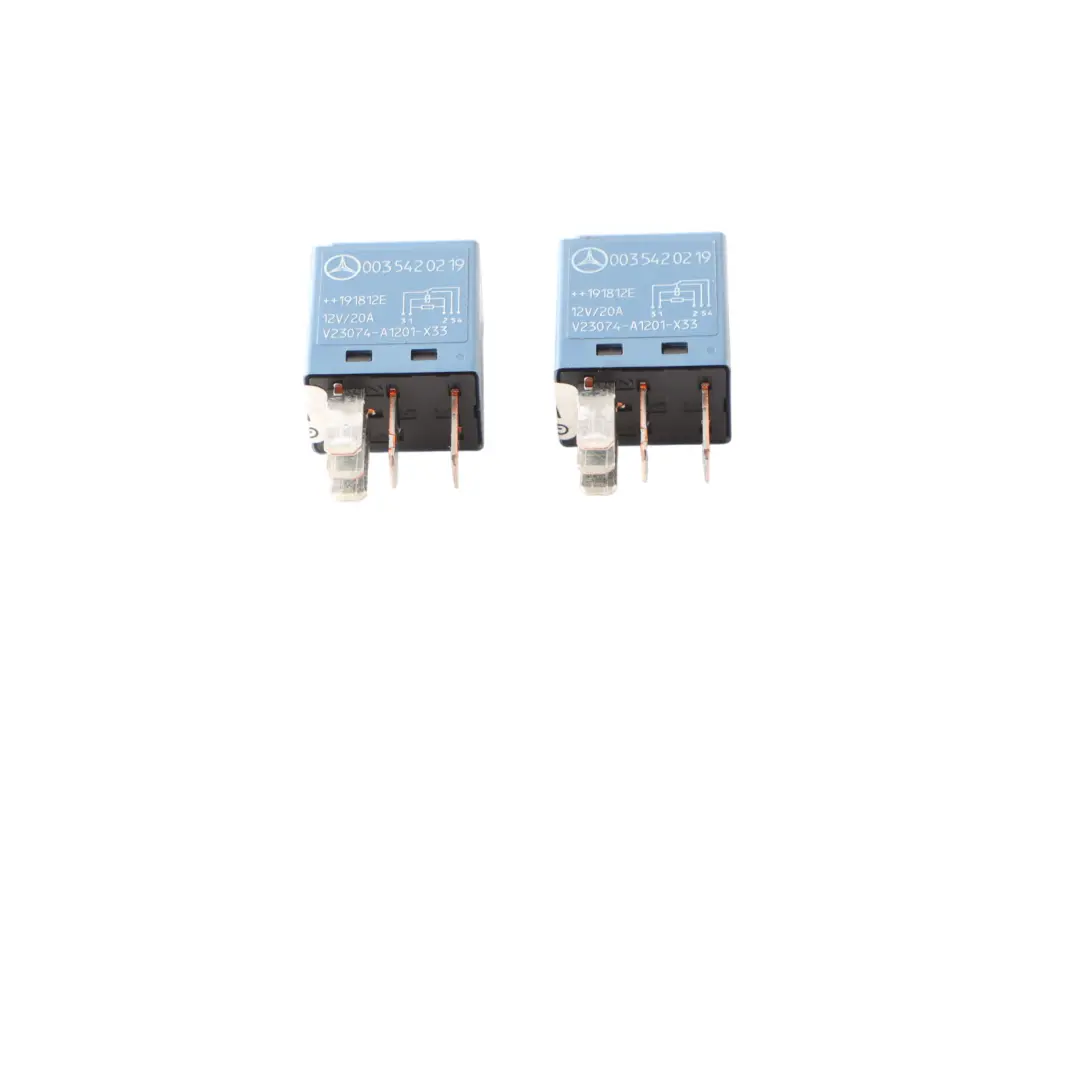 Relay 5-Pin Mercedes W639 W906 Control Unit 12A Blue SET X2 A0035420219 