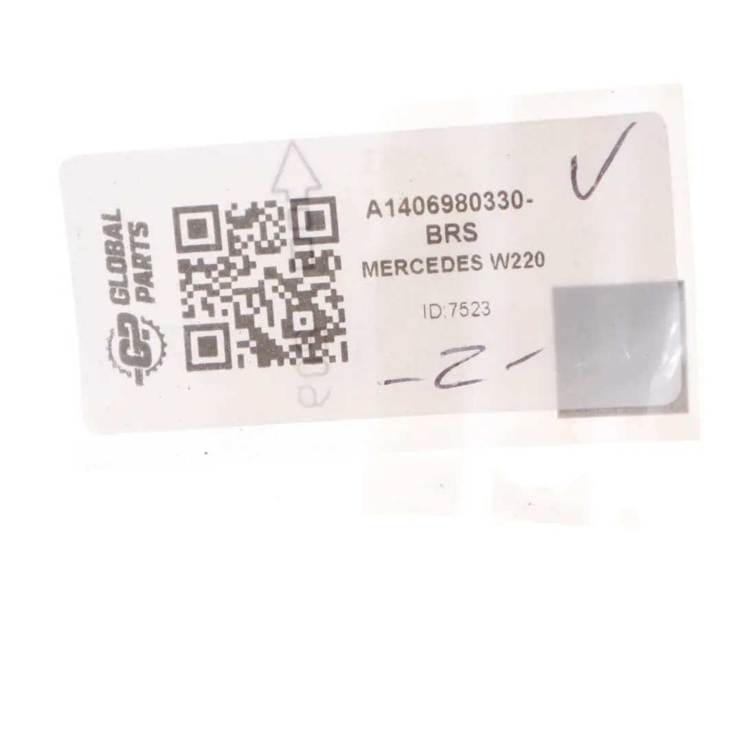 Mercedes W220 Front Right O/S Jacking Eye Cover Trim Brilliant Silver - 744