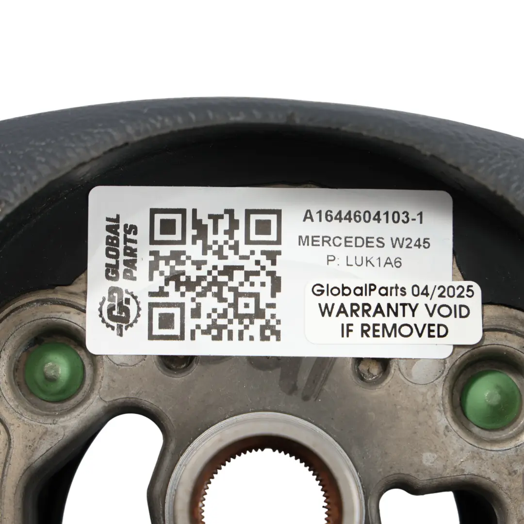 Mercedes W245 NUOVO Pelle Nera Volante Interruttore Multifunzione A1644604103