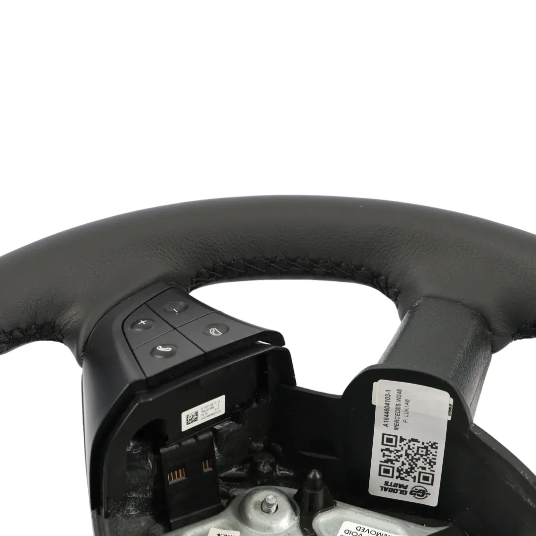 Mercedes W245 NUOVO Pelle Nera Volante Interruttore Multifunzione A1644604103