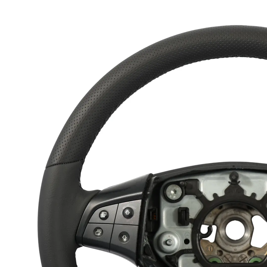 Mercedes W245 NUOVO Pelle Nera Volante Interruttore Multifunzione A1644604103