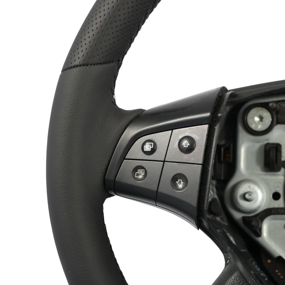 Mercedes W245 NUOVO Pelle Nera Volante Interruttore Multifunzione A1644604103