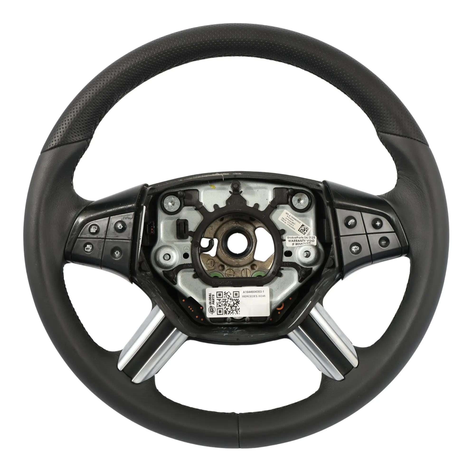 Mercedes-Benz B-Class W245 NEW Black Leather Steering Wheel with Black Threads