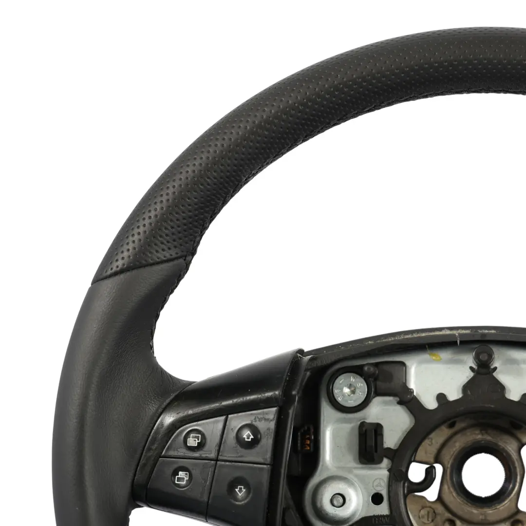 Mercedes W245 NOUVEAU Volant En Cuir Noir Avec Filets Noirs
