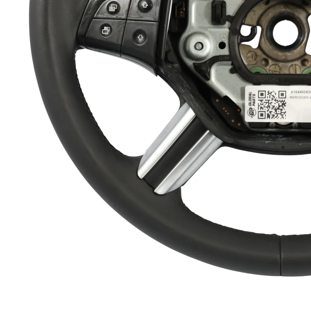 Mercedes W245 NOUVEAU Volant En Cuir Noir Avec Filets Noirs