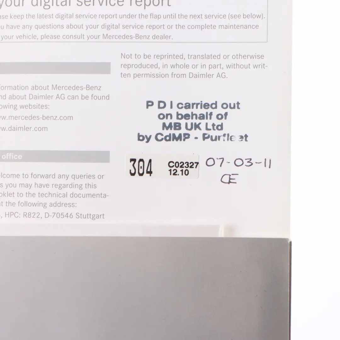 Mercedes ML W164 Owner's Manual Instruction Book Case Wallet Pouch A1645847183