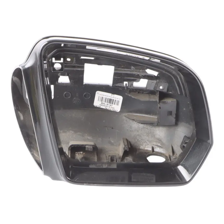 Mercedes W164 Wing Mirror Cap Cover Right O/S Obsidian Black Metallic - 197