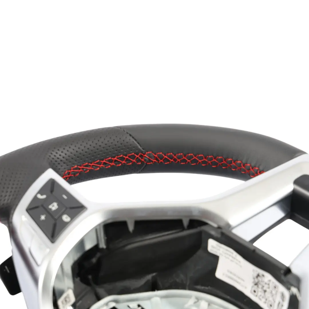 Mercedes SLK R172 Steering Wheel NEW Black Leather Paddle Shift Red Threads
