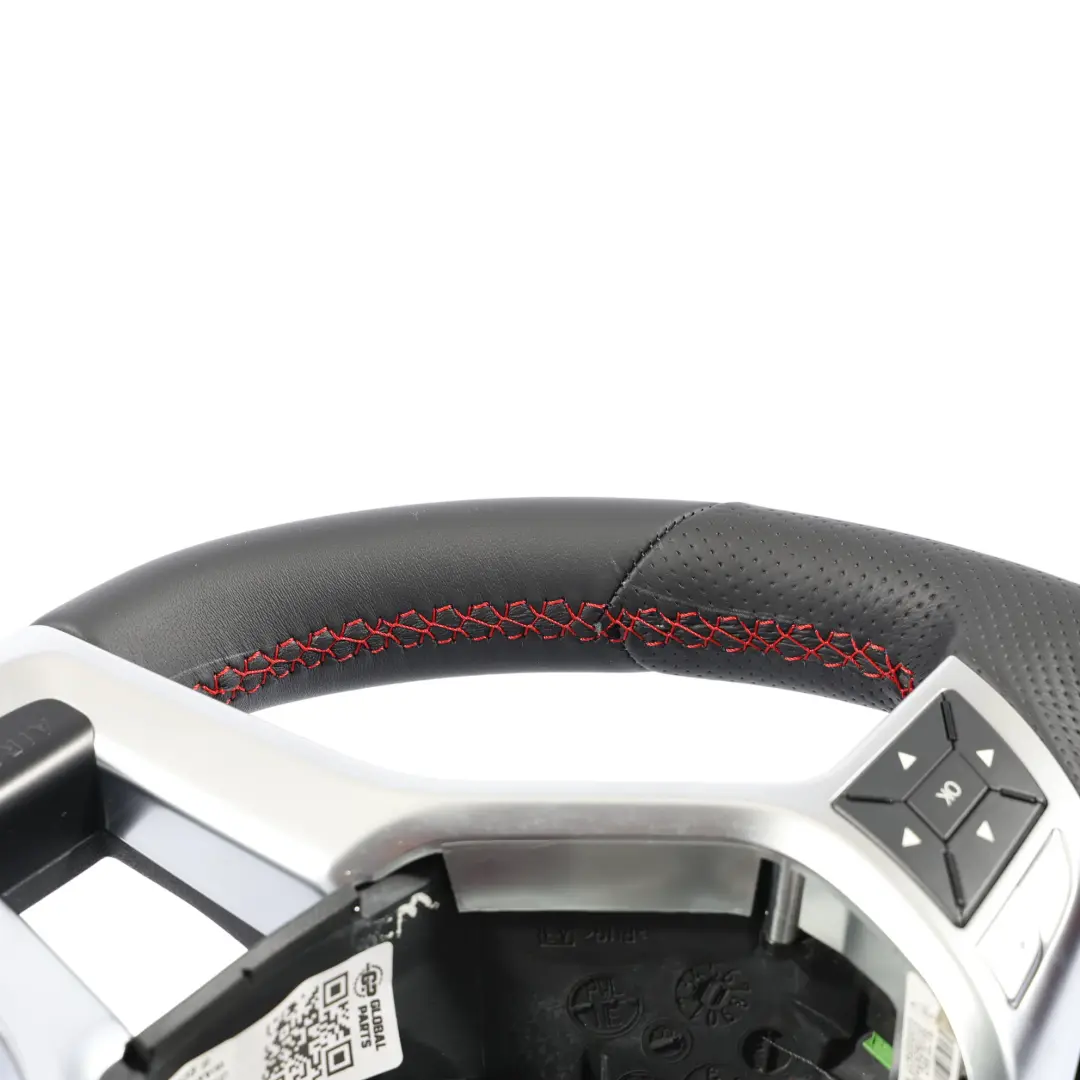 Mercedes SLK R172 Steering Wheel NEW Black Leather Paddle Shift Red Threads