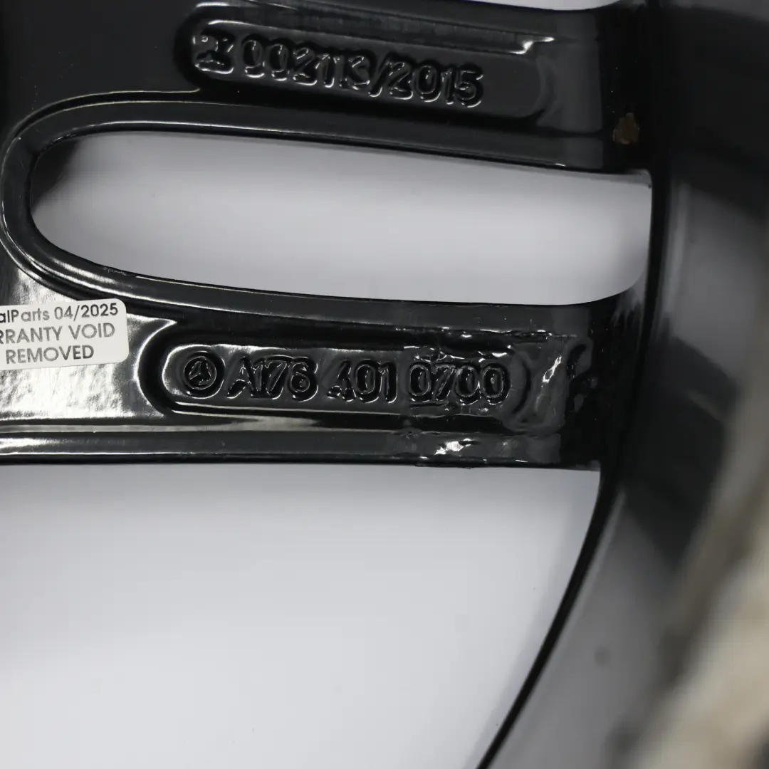 Jante Alliage Noire Mercedes W176 AMG 18" ET:52 7,5J Doubles Rayons A1764010700