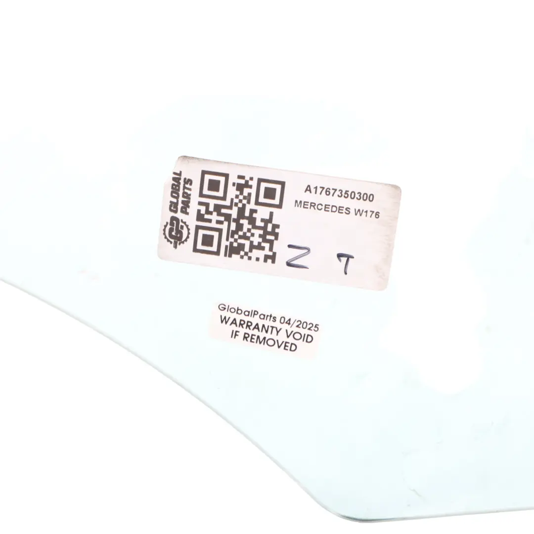 Mercedes W176 Rear Door Side Window Glass Glazing Left N/S AS2 A1767350300 