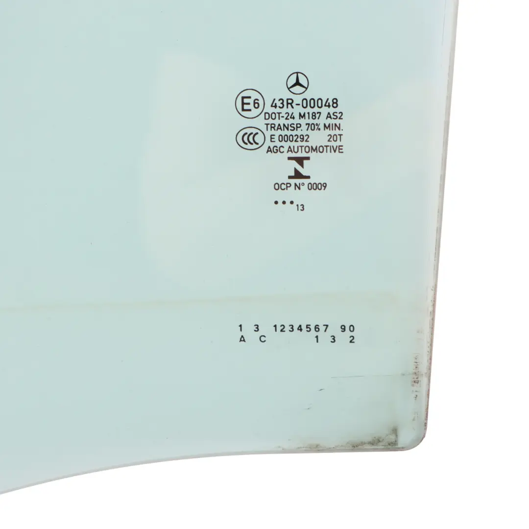 Mercedes W176 Rear Door Side Window Glass Glazing Left N/S AS2 A1767350300 