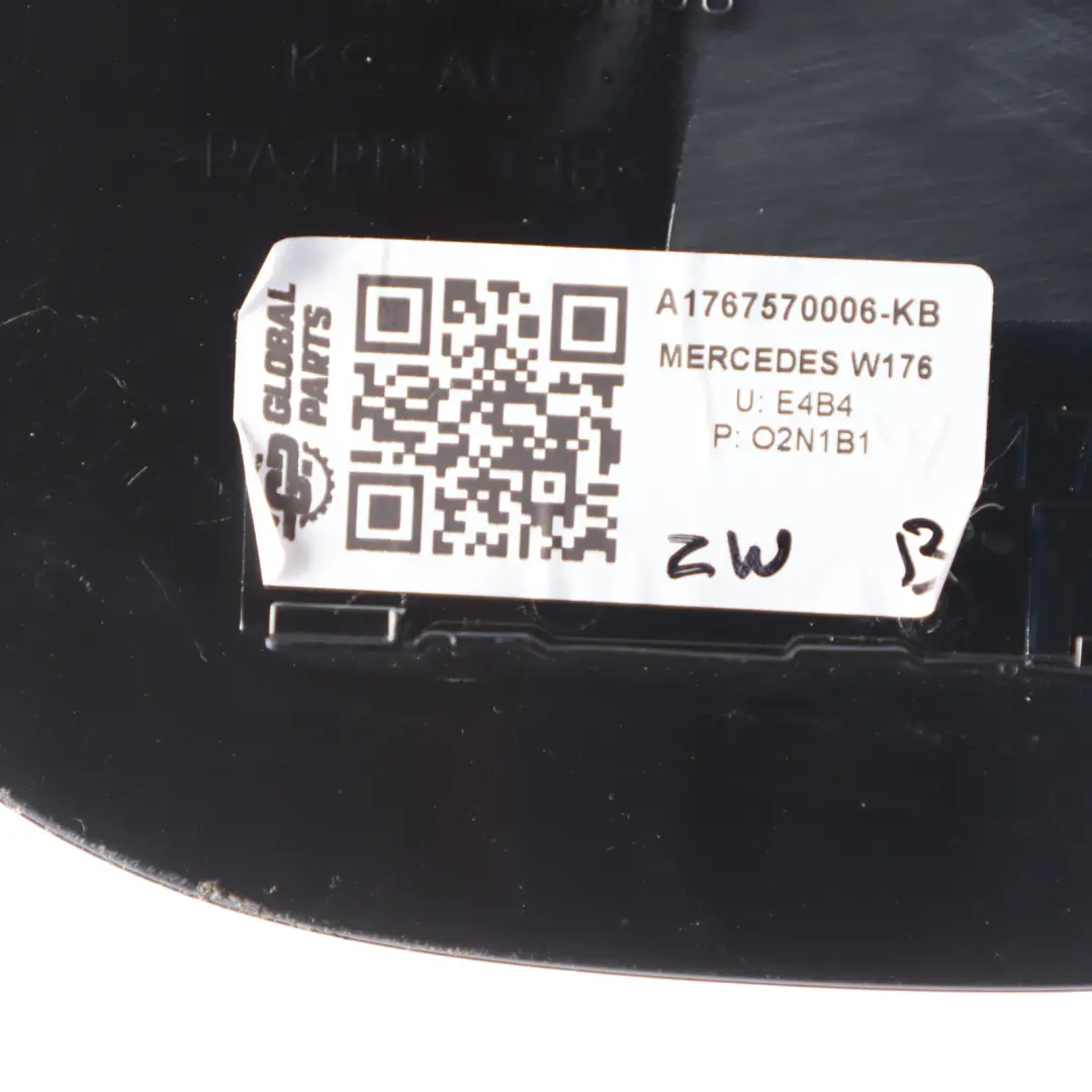 Mercedes W176 Fuel Flap Tank Cap Cover Kosmos Black Metallic - 191 A1767570006